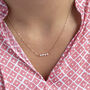 40th Birthday Dainty Pearl Bar Necklace, thumbnail 1 of 8