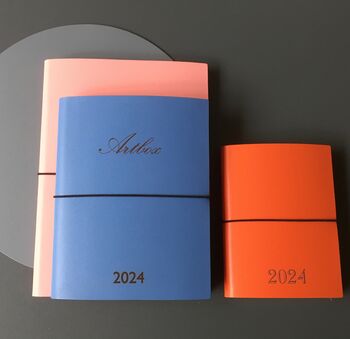 Personalised 2024 Leather Diary, 7 of 7