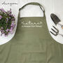 Gardening Apron 'Nature Is Cheaper Than Therapy', thumbnail 4 of 4