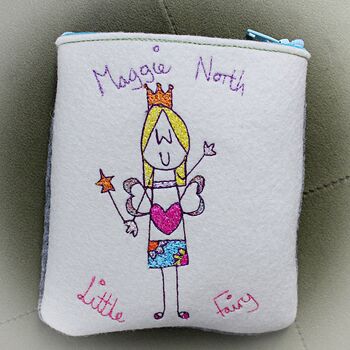 Personalised Embroidered Little Fairy Purse, 4 of 12