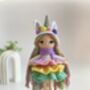 Handmade Unicorn Doll For Kids, thumbnail 2 of 6