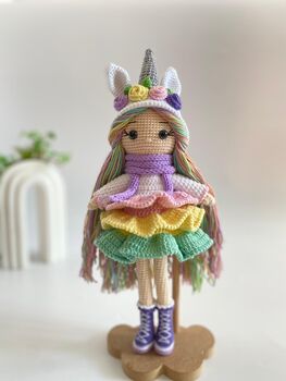 Handmade Unicorn Doll For Kids, 2 of 6