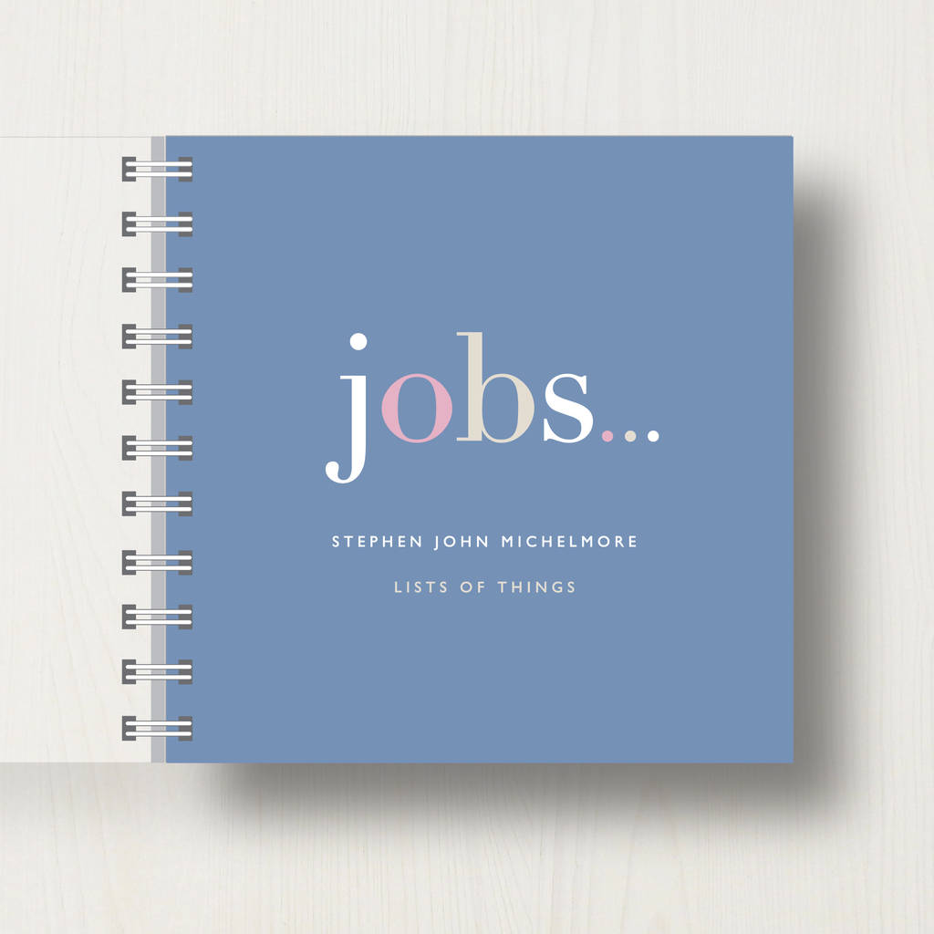 Personalised 'Jobs' To Do Small Notebook, 1 of 10