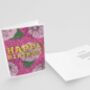 Floral Happy Birthday Floral Card, thumbnail 3 of 4