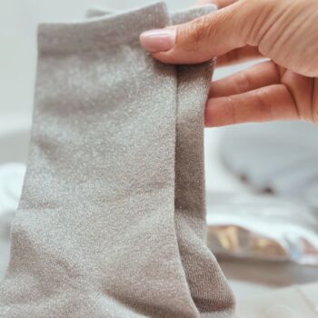 Christmas Gift For Her – Silver Socks, Bracelet And Silver Festive Accessories, 7 of 11
