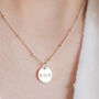 Rosa Personalised Disc Initial Necklace, thumbnail 6 of 11