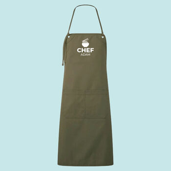 Ramen Bowl Personalised Modern Neck Tie Apron, 4 of 8
