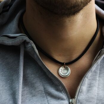 Men's Flippy Disk Necklace, 9 of 11