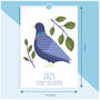 2025 Illustrated Birds Wall Calendar, thumbnail 5 of 5