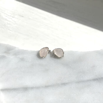 Sterling Silver Gemstone Stud Earrings, 3 of 5