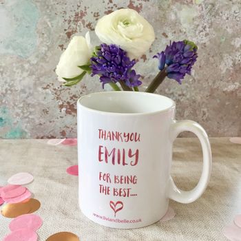 Personalised Contemporary Wedding Party ‘Thank You’ Mug, 3 of 6