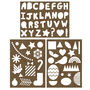 Creative Stencils Pack, thumbnail 4 of 5