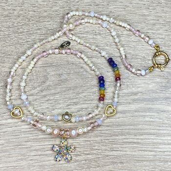Pearl, Daisy And Rainbow Bracelet, 9 of 9