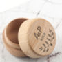 Personalised Wooden Special Date Ring Box, thumbnail 3 of 3