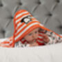 Puffin Baby Blanket With Hood | Certified Organic, thumbnail 2 of 7