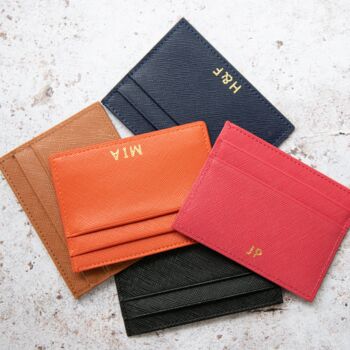 Personalised Vegan Leather Cardholder Wallet, 5 of 8