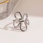 Abstract Blossom Adjustable Statement Ring, thumbnail 3 of 5
