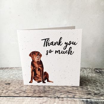 Thank You So Much Labrador Card, 2 of 4