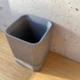 Ribbed Square Jar / Pen Holder | Concrete Jesmonite, thumbnail 7 of 7