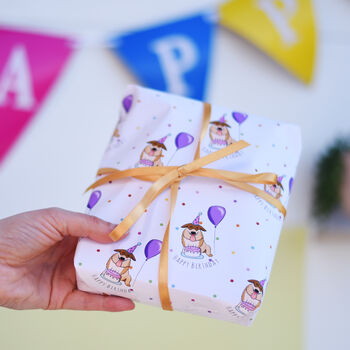 Fun Celebration Birthday Dog Wrapping Paper Pack Of Two, 4 of 7