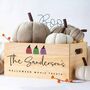 Personalised Wooden Three Ghost Halloween Movie Crate, thumbnail 1 of 3