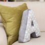 Personalised Soft Fabric Letter Cushions, thumbnail 3 of 6