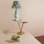 Blue Ceramic And Jungle Shade Lamp, thumbnail 2 of 2