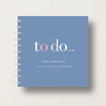 Personalised 'To Do' Lists Small Notebook, 7 of 10