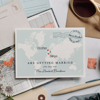 Travel Inspired Wedding Invitation 'Claire', 4 of 9