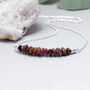 Natural Ruby Gemstone And Sterling Silver Necklace, thumbnail 2 of 5