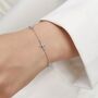 Starburst Charm Bracelet In Sterling Silver With Opal Or Moonstone, thumbnail 2 of 12