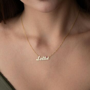 Personalised Birthstone 'Dot' Name Necklace, 7 of 12