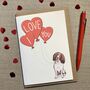 Personalised Springer I Love You Valentine's Card, thumbnail 1 of 2