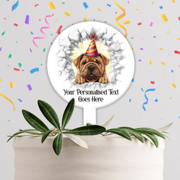 Personalised Shar Pei Birthday Break Through, 4 of 8