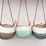 Burgon And Ball Trio Of Hanging Plant Pots, thumbnail 1 of 4