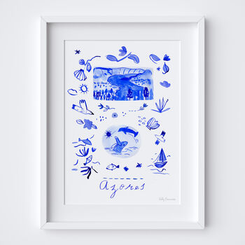 Scenes Of The Azores, Portugal Blue Tile Inspired Travel Print, 12 of 12