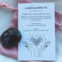 Labradorite Pocket Crystal With Gift Bag And Info Card, thumbnail 4 of 7