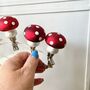 Christmas Clip On Mushroom Decoration Set, thumbnail 4 of 4