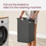 Laundry Hamper With Pull Out Bag And Shelves, thumbnail 7 of 8