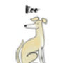 Whippet Personalised Dog Name And Personality Print, thumbnail 5 of 6