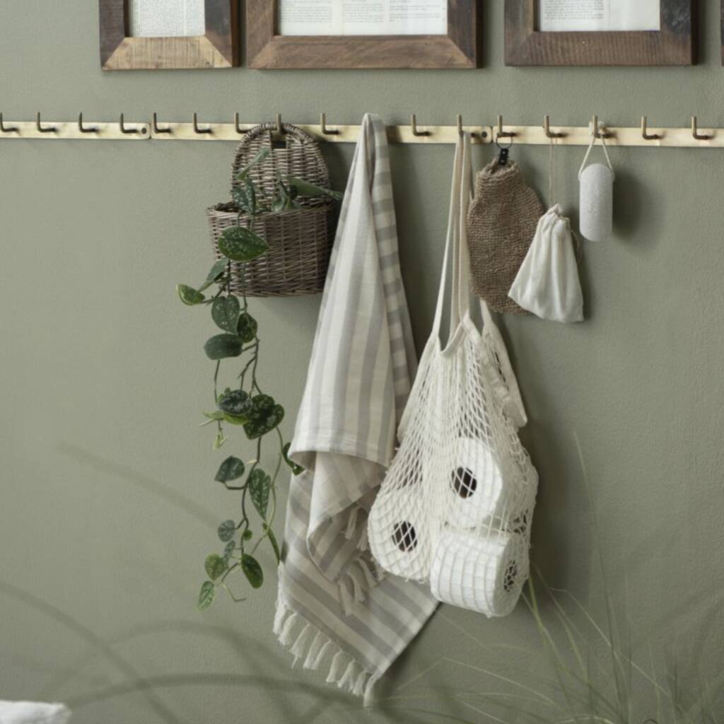 Cream Netted Shopping Bag, 1 of 3