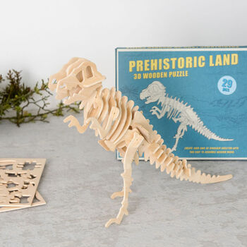 3D Wooden Dinosaur Puzzle Stocking Filler, 8 of 8