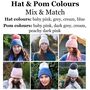 Cashmere Hat With Pom Pom, thumbnail 2 of 8