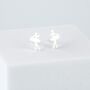 Sterling Silver Ballerina Stud Earrings, thumbnail 2 of 5