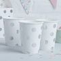 Silver Foiled Polka Dot Paper Cups, thumbnail 1 of 3