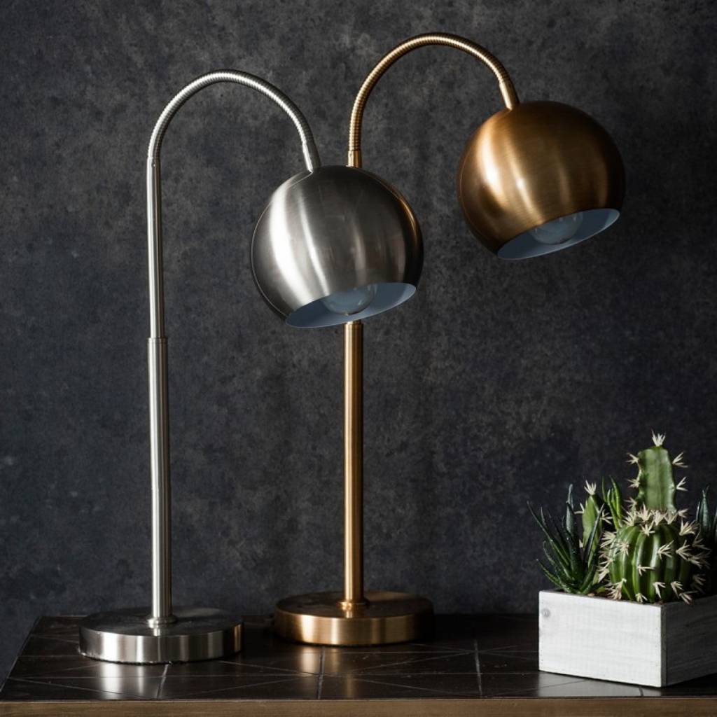 The Arched Bronze/Nickel Table Lamp