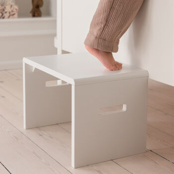 Sebra Step Stool In Classic White, 2 of 4