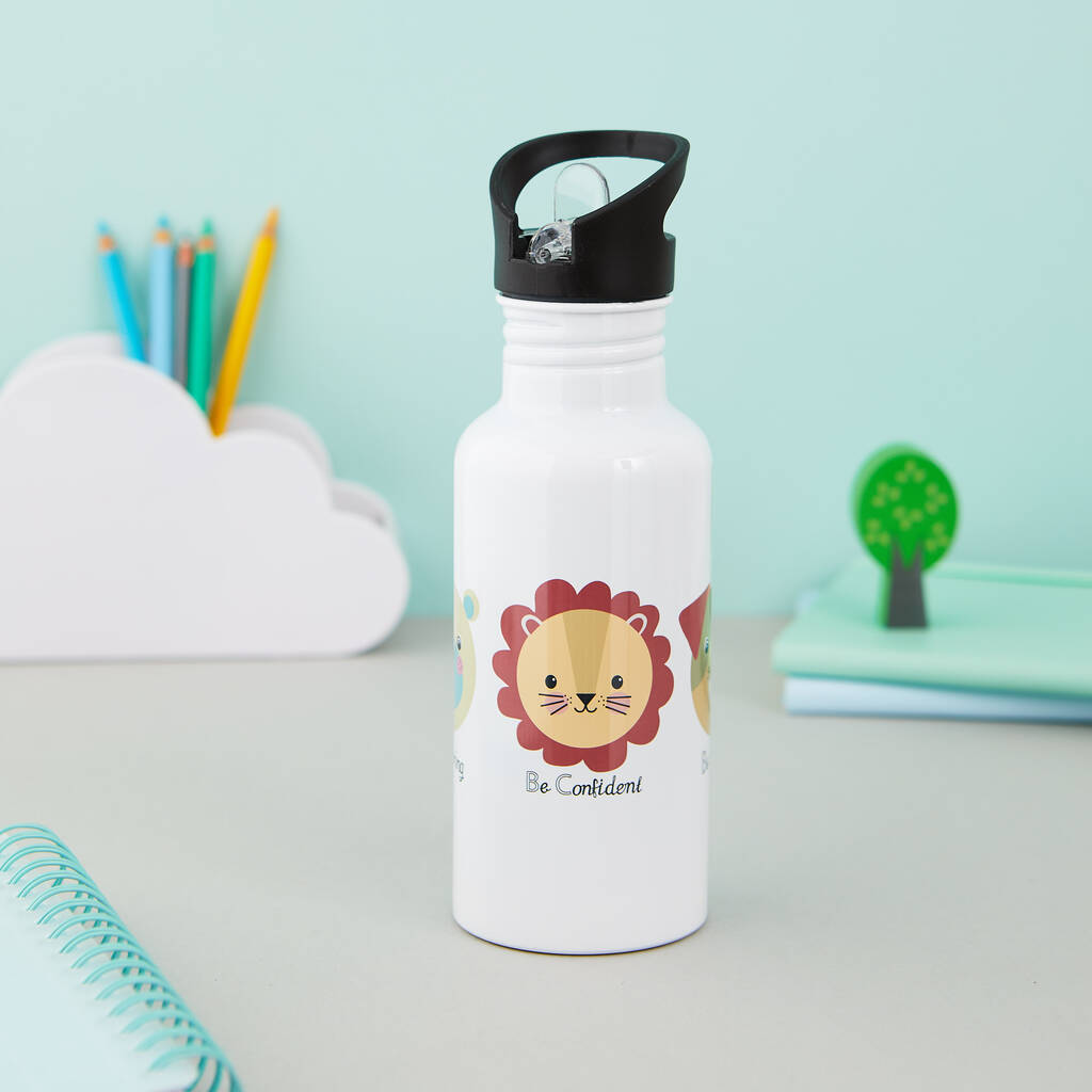 Be Kind Be Strong Be Brave… Animal Water Bottle, 1 of 5