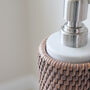 Marbury Taupe Rattan Soap Dispenser, thumbnail 3 of 3