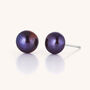 Large Pearl Button Stud Earrings, thumbnail 4 of 7